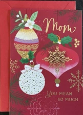 Merry Christmas Mom Card Hallmark Greeting Card