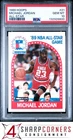 1989 HOOPS ALL-STAR #21 MICHAEL JORDAN BULLS HOF PSA 10