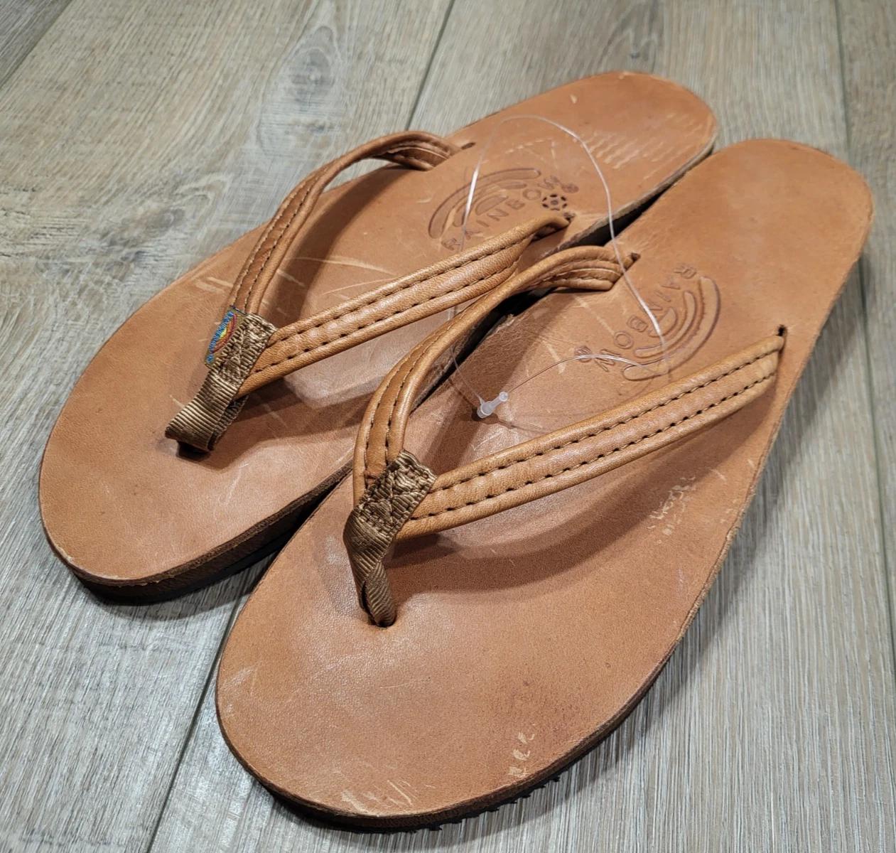 RAINBOW Thong Sandals Double Layer Redwood Womens XL 8.5-9.5 302ALLN Leather $74
Opens in a new wind