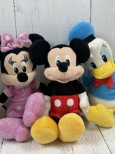Disney Mickey Mouse Minnie Mouse Donald Duck Plush Set Collectible