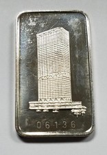 First Wisconsin Center |.999 1oz Silver Bar | Switzerland | CHI Essayeur Fondeur 113.93 per troy oz