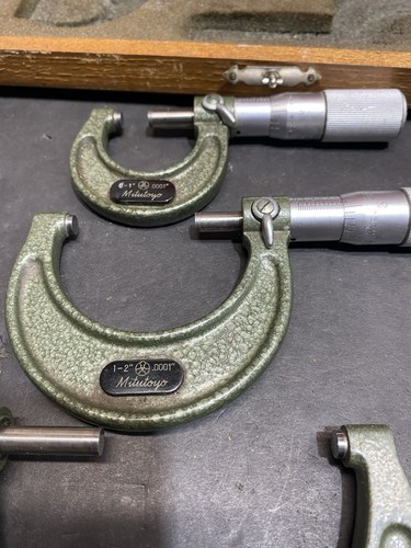 Mitutoyo 3-Piece Micrometer Set – Models 103-135 | 103-136 | 103-217 | 0001” - Picture 8 of 20