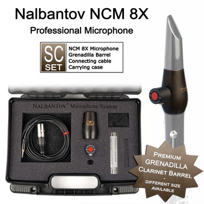 ! Klarinettenmikrofon Nalbantov NCM 8X SC Set: Tonabnehmer, Grenadill-Lauf...