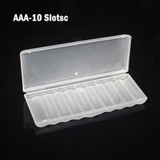 1pc Battery Plastic Case Storage Box Hard Plastic Case For 10   AA AAA Batteries