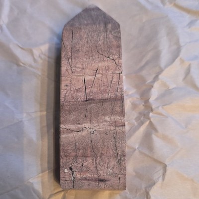 Pink/Gray Polished Picture Jasper Generator Tower Point Obelisk Mineral Specimen