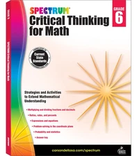 Spectrum Grade 6 Critical Thinking for Math Workbook, Multiplication and Div...