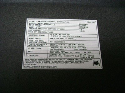 KAWASAKI GPX250 R NINJA LEFT SIDECOVER SIDE COVER PANEL 26A | eBay