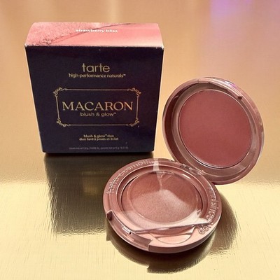 Tarte MACARON Blush & Glow 0.17 oz STRAWBERRY BLISS Duo High Performance Flaws