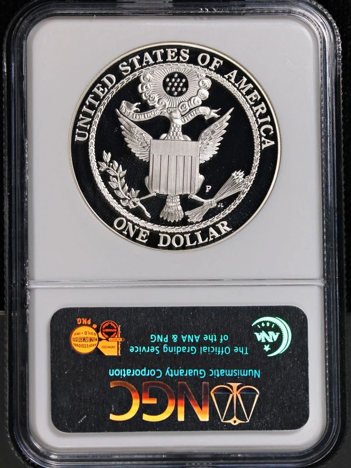 2008-P Bald Eagle Commemorative Silver Dollar $1 NGC PF70 Ultra Cameo - Image 4 of 4