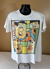 Vintage 1994 Delta Fred Flintstone USA Made Single Stitch Tee Men’s Size L