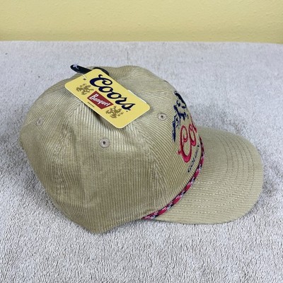 NWT Coors Banquet Tan Corduroy Trucker Rope Hat Snapback Retro Vintage Styl Beer Coors Banquet x YoColorado Rope Hat main image 4