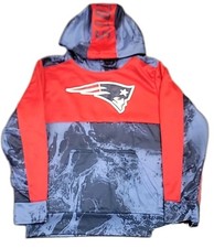 NFL New England Patriots Youth Boy's M 10-12 Pocket Pullover Hoodie NWT 68