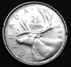 1965 25¢ silver coin in a paper flip great investment