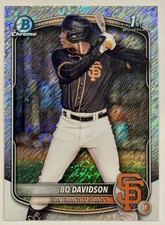 2025 Bowman Chrome Bo Davidson 1st Shimmer Refractor #BCP-206 Giants