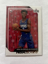 2018-19 Panini NBA Hoops Winter Shai Gilgeous-Alexander Rookie Card #262 (RC). rookie card picture