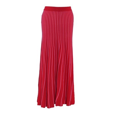 Sandro Paris Damen Rock rot Strick gestreift Größe 1 S 8 SFPJU00864