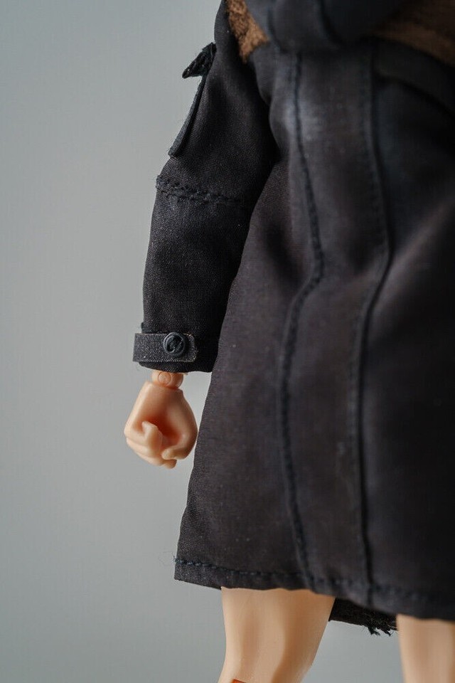 112 Black Hooded Windbreaker Coat Clothes For 6" Female Action Figure