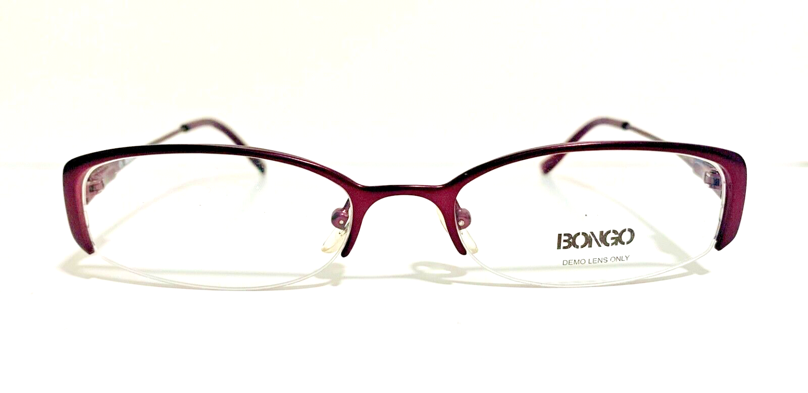 Chic Purple Semi-Rimless Metal Bongo Eyeglasses RX 48-17-135mm