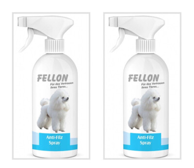 Antifilz-Spray für Hunde 1000ml Fellon Entfilzung Anti-Filz Anti Filz Set Neu