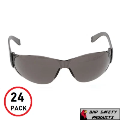 PYRAMEX 24 Pack of Tinted Safety Glasses (24 Protective Shaded Safety Goggles) UV Resist