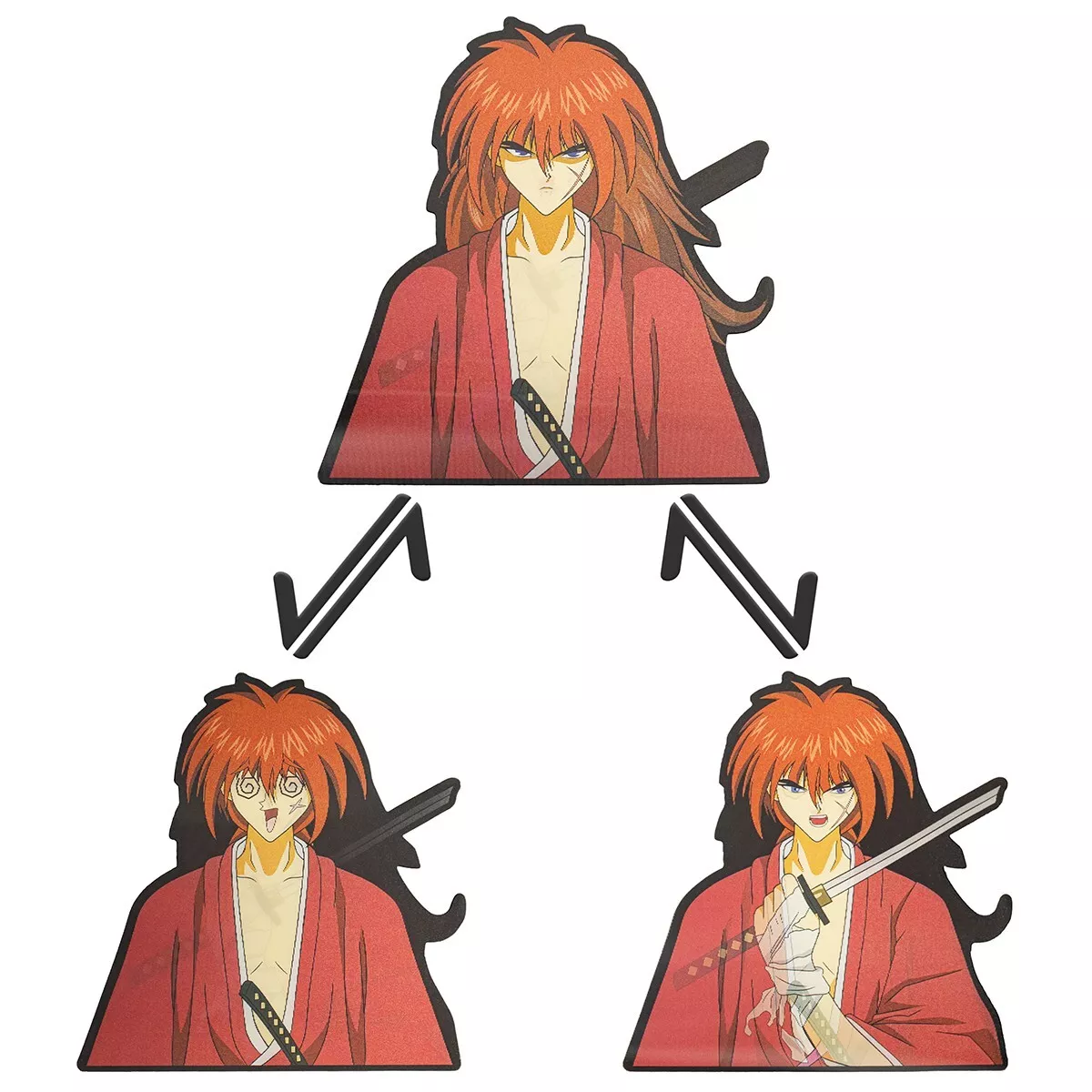 Himura kenshin - Kenshin manga Sticker by ArtSellerWorker