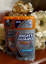 2 Right Guard Total Defense 5 Power Stripe ARTIC REFRESH Deodorant Solid AUTHENT