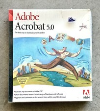 New Adobe PC BOX Acrobat 5.0 Boxed For Windows Sealed Unopened Boxed