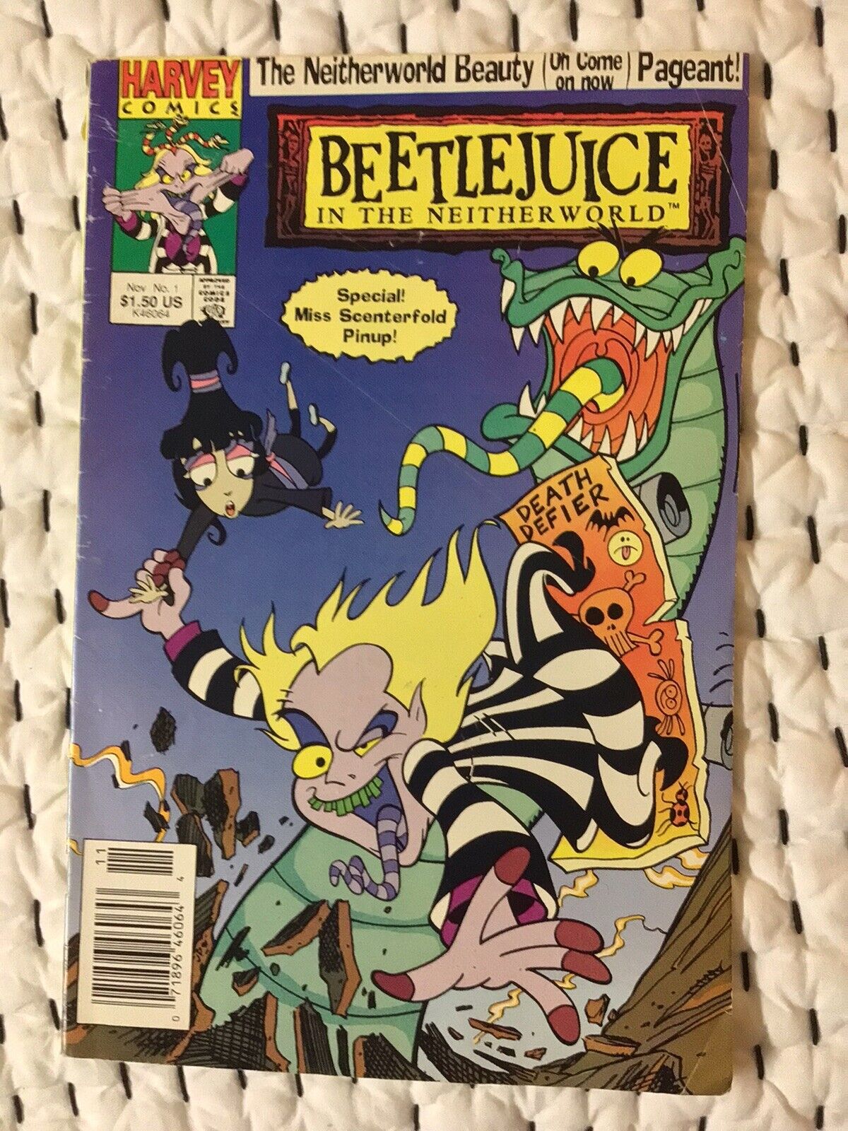 BEETLEJUICE IN THE NETHERWORLD #1 Harvey Comics 1991 Newsstand