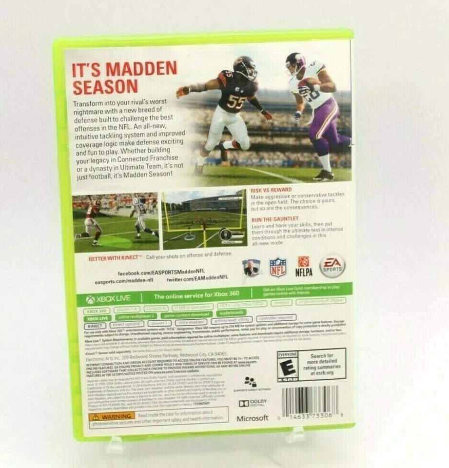 Madden NFL 15 — Including Inserts (Xbox 360, 2014) Game @ Big Box Mart - Image 2 of 4