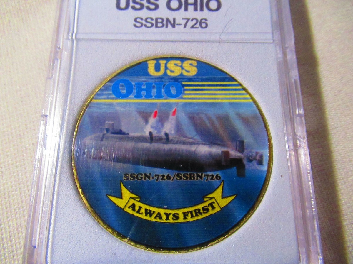 US NAVY SUBMARINE- USS OHIO / SSGN-726 / SSBN-726 Challenge Coin