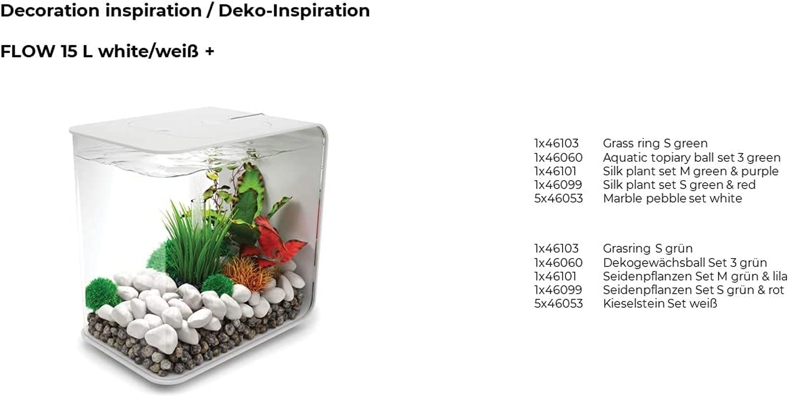 Biorb Silk Plant Set Medium Green & Purple eBay