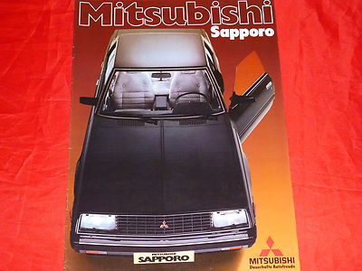 MITSUBISHI Sapporo 2000 GSR + 2000 GLS Automatic Prospekt Brochure Depliant 1979