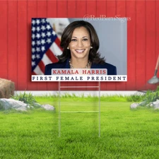 First Female President Yard Sign, Custom 2024 Election Sign, Kamala Harris Yard 