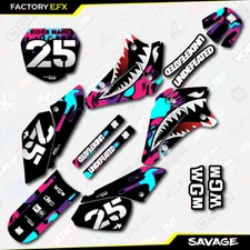  Nebula Savage Camo Racing Graphics Sticker Kit fits Suzuki DRZ125 01-07 DRZ 125