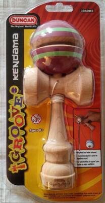 Duncan Groove Kendama Purple & Green Wooden #3860KE NEW
