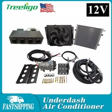12V Electric Cool&Heater Underdash Air Conditioner Universal DC Auto Car A/C Kit