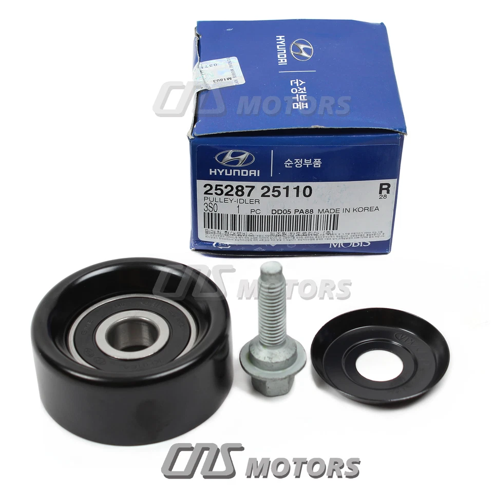 OEM⭐V-Belt & Tensioner & Idler Pulley Kit for 2011-2014 Hyundai Kia 2.0L 2.4L⭐⭐⭐ Foto 3 de 4
