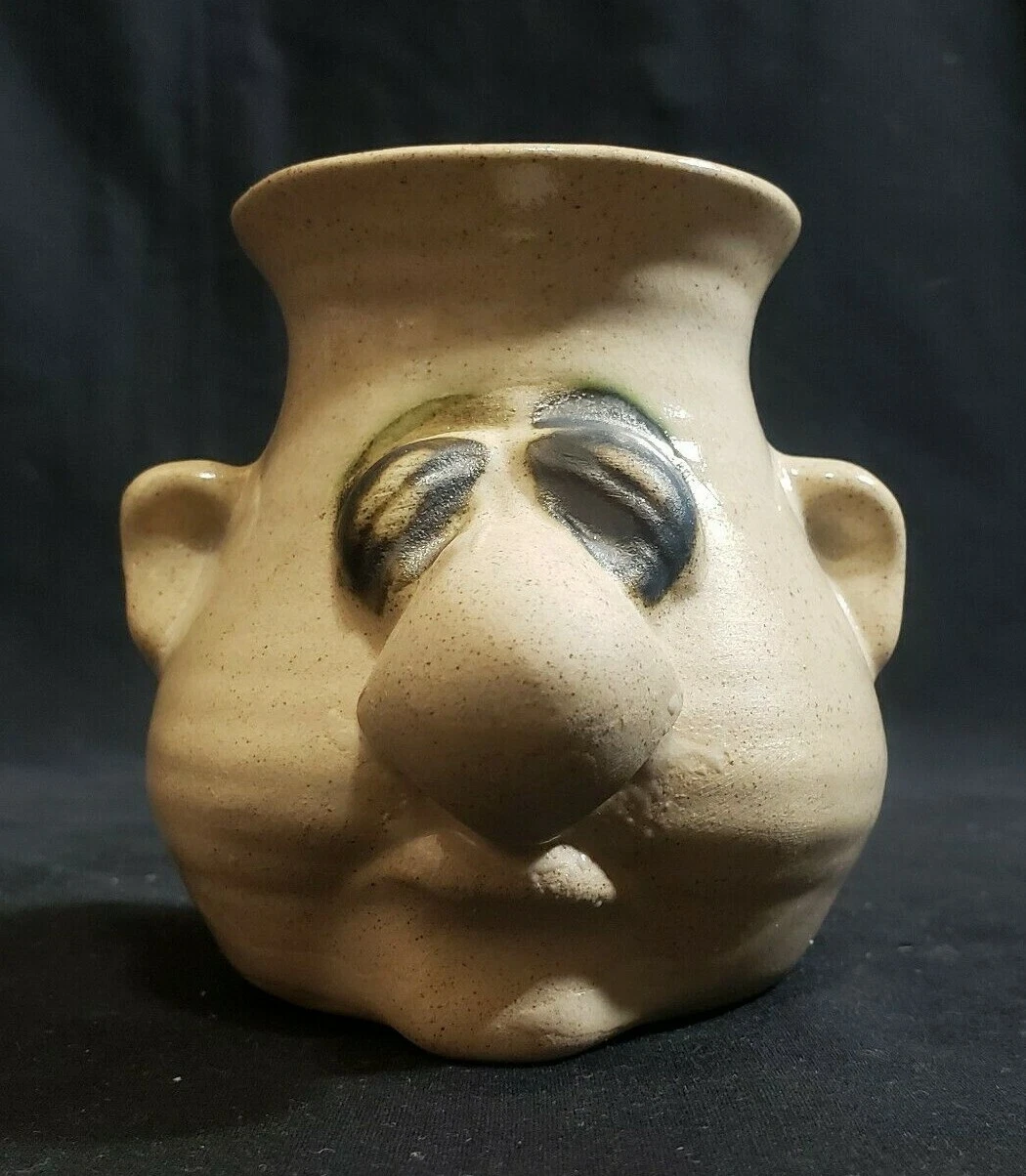 Vintage Peter Petrie Clay Pottery Egg Separator "IT’ SNOT A MUG"