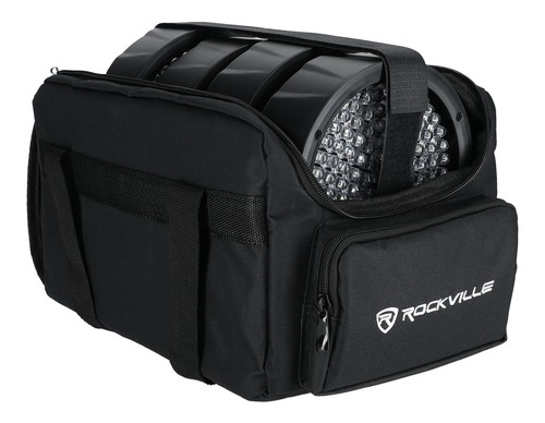 Rockville Transport Bag for 4) Chauvet SLIMPAR56 SLIMPAR 56 Wash Lights Par Cans - Afbeelding 5 van 9