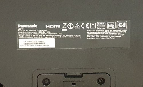 lg 43 zoll fernseher Panasonic_ TX-43MX600E Black TxBxH 87x965x561 ohne Standfuß