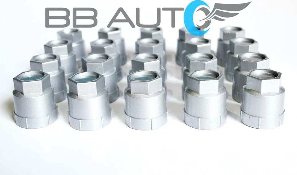 20 NEW SILVER LUG NUT COVERS CAPS CHEVROLET GMC BUICK OLDSMOBILE PONTIAC - Image 3 of 4