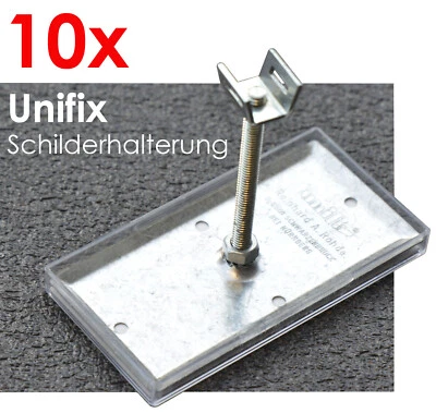 10x SETS SCHILDERHALTER SCHILDER ROHR HEIZUNG SANITÄR ROHRLEITUNG UNIFIX NEU