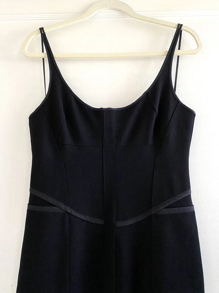 Vestido de cóctel Narciso Rodriguez negro mezcla jersey ceñido al cuerpo talla IT 44 US 8 Foto 2 de 4