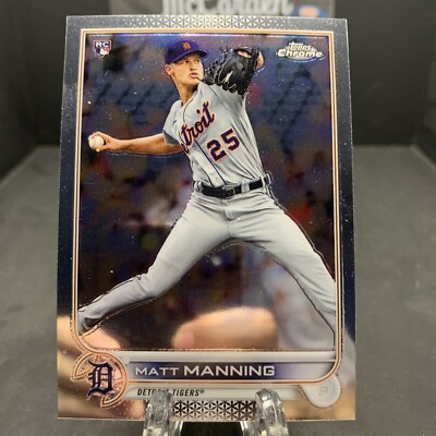 2022 Topps Chrome Matt Manning #57 Rookie RC Detroit Tigers