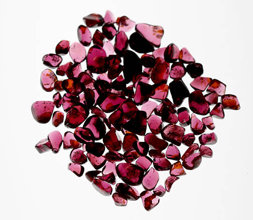 Polished Red Garnet Gemstone 9 gram Lot Transluscent Bottle Gift Nuggets REIKI