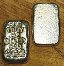 Atlantis Mint 1 Oz Silver Bar .999 Fine Silver! Classic Design! BIN! ☠️☠️☠️ 46.99 per troy oz