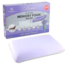 Image of Scented Memory Foam Pillow Breathable Cooling Hypoallergenic Ergonomic Support