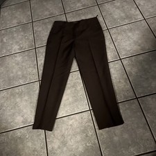 Prada Elegant Wool & Mohair Brown Lined Dress Slacks Pants Italy Size 42 US 6