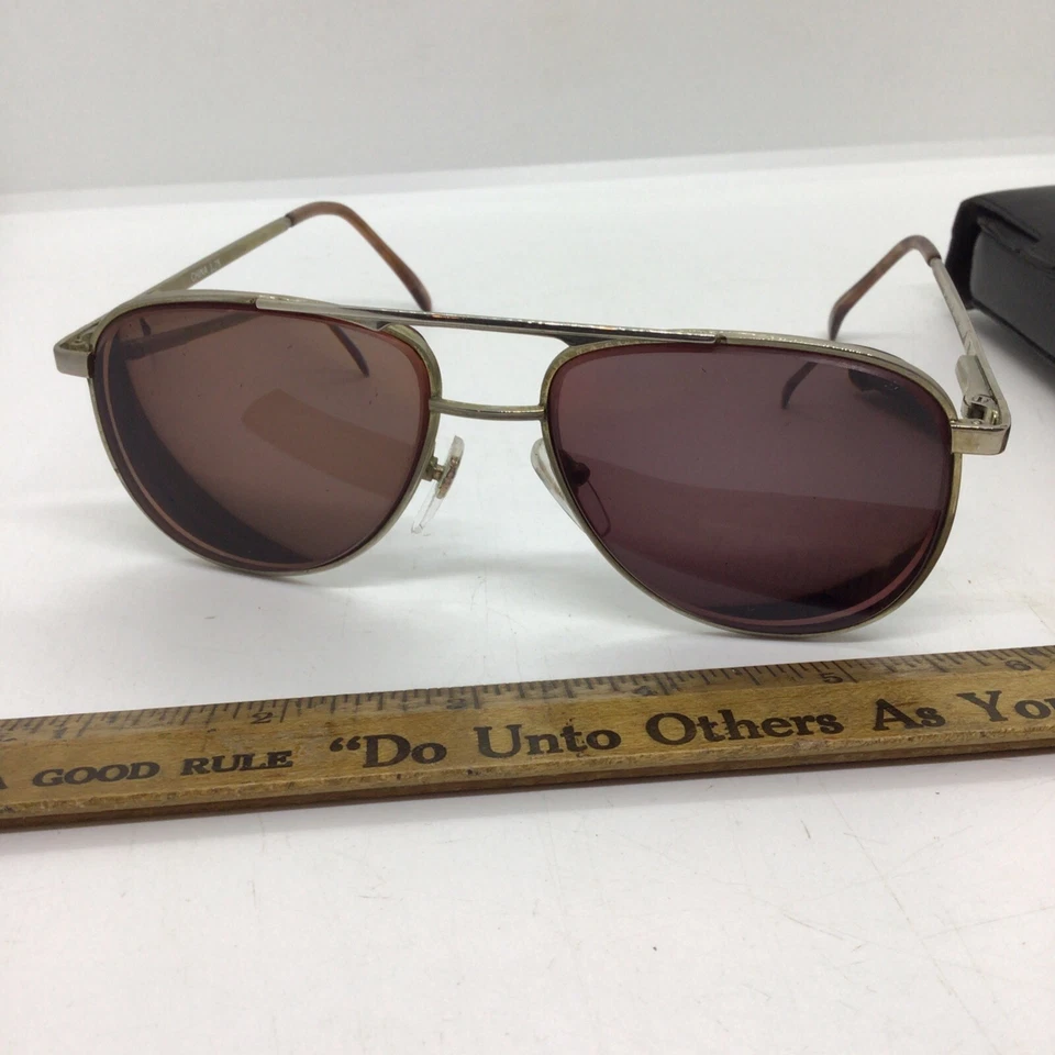 Gafas de sol vintage Foster Grant #59090 estilo aviador 1,75 + estuche rígido Dunhill Foto 2 de 4