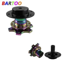 Chrome Universal Car Steering Wheel Quick Release Hub Adapter Snap Off Boss Kit